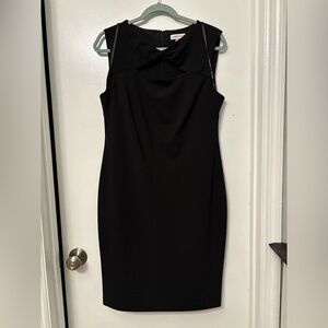 NWOT- Black Calvin Klein Crepe Dress